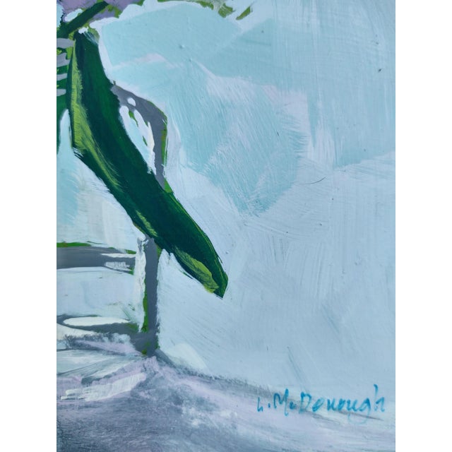 "Resurrection #2" Contemporary Impressionist Style Floral Still Life Acrylic Painting by Linda McDonough For Sale In Naples, FL - Image 6 of 11