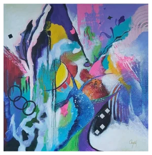 Christiane Hess, Ciel Embaumé, 2020, Acrylic on Canvas