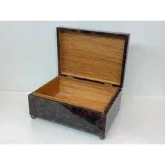 1980s Tessellated Horn Jewelry Box For Sale - Image 4 of 11