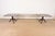 Late 20th Century Baker Furniture Style Georgian Monumental Solid Cherry Wood Double Pedestal Extension Dining Table, Newly Refinished For Sale - Image 5 of 14