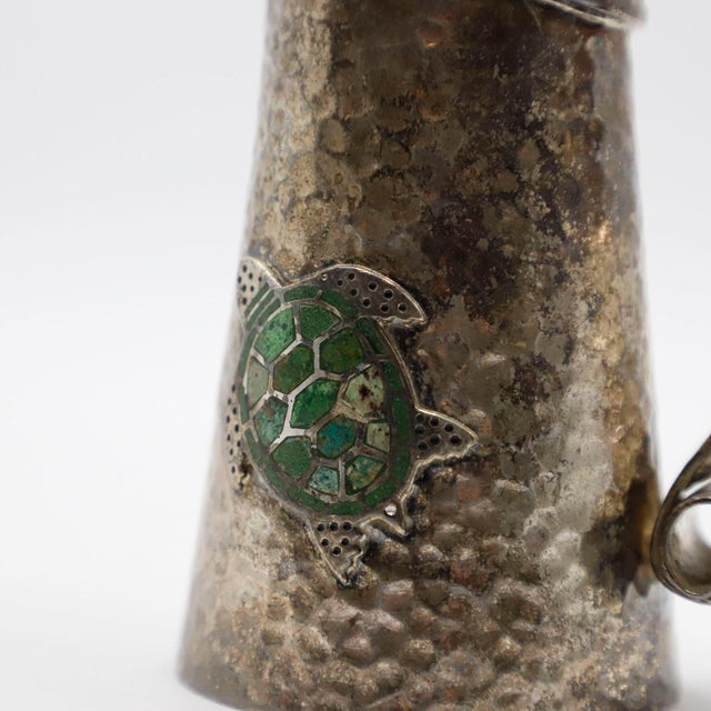 Mexican 1970s Silver Plated Tea Pots - Set of 3 For Sale - Image 3 of 4