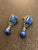 These lovely vintage Native American Style Lapis Lazuli Sterling Drop Earrings will look great with any casual outfit....