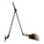 Antique Brass Articulated Lamp by O C White For Sale