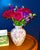 Vintage Chinese Floral Porcelain Vase For Sale - Image 10 of 10