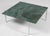 Coffee Table in Steel and Green Marble attributed to Poul Kjærholm for Fritz Hansen, 1970s For Sale - Image 3 of 9