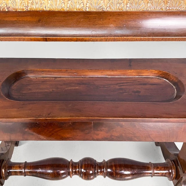 Empire Italian Self-Supporting Floor Mirror in Wood, 1850s For Sale - Image 15 of 18