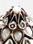 A beautifully composed antique dome ring crafted in 9K gold and 800 silver, featuring an intricate floral arrangement of...