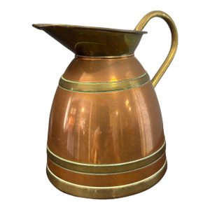 Vintage English Brass and Copper Jug