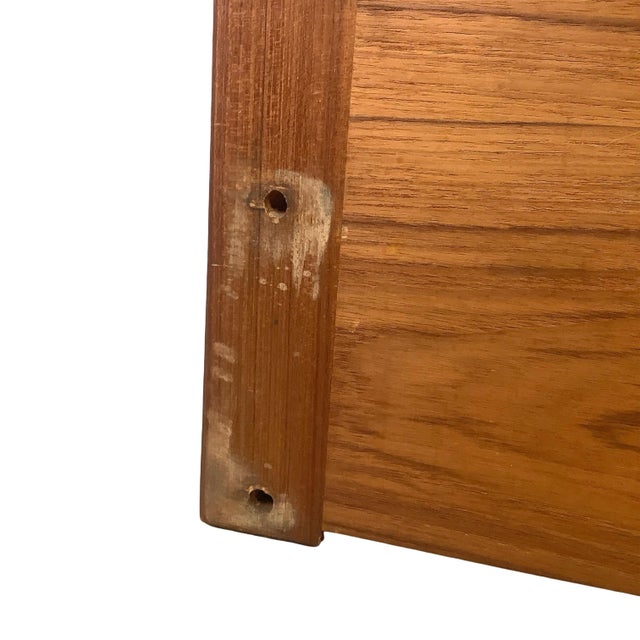 Scandinavian Modern Headboard W/ Cane Panels, Full For Sale - Image 11 of 12