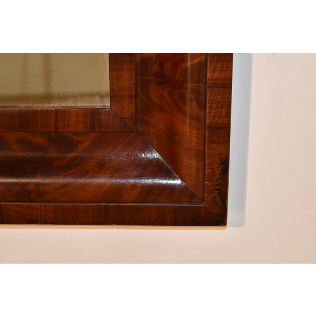 Brown 19th Century English Walnut Mirror For Sale - Image 8 of 8