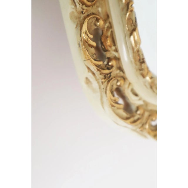 Cream Hollywood Regency Wall Mirror by Pieterman, 1960s For Sale - Image 8 of 12