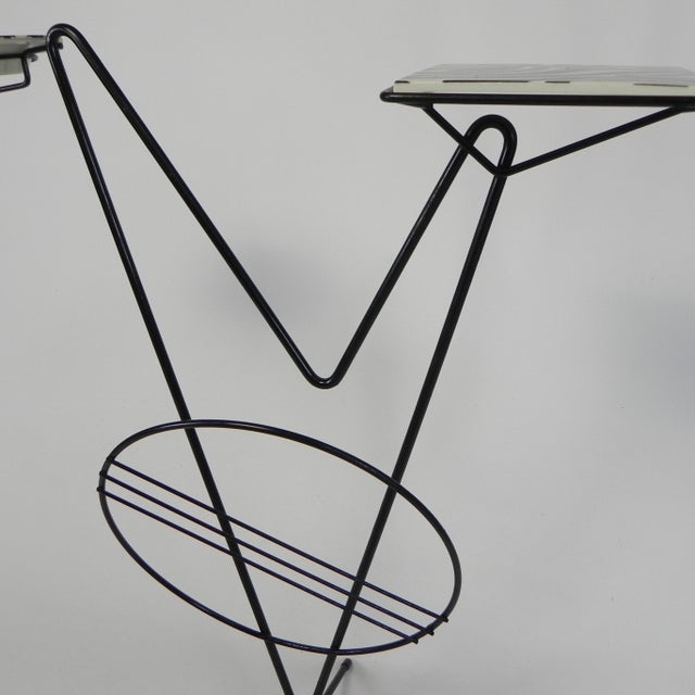 Side Table with Newspaper Rack and Cogebi Ornamin Parts, 1950s For Sale - Image 17 of 18