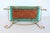 Mid-Century Brass Vanity Seat Bench W/ Turquoise Seat Cushion For Sale - Image 10 of 11