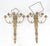 Pair of Antique Regency Revival Bronze Wall Sconces Candle Sticks MINT