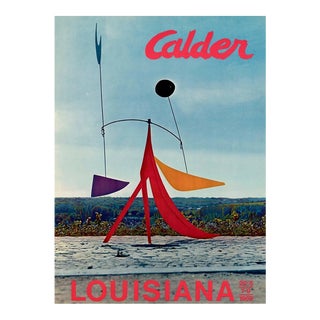 1969 Alexander Calder the Iguana Louisiana Poster For Sale