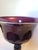 Vintage Murano Glass Amethyst Tazza Compote Bowl Attr Salviati For Sale - Image 15 of 18