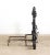 Metal Mid 20th Century Victorian Wrought Iron Andirons With Bar - 3 Pieces For Sale - Image 7 of 9