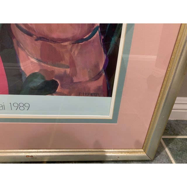 Mid-Century Modern Pegge Hopper Serigraph - Okapaka Kauai 1989 For Sale - Image 3 of 8
