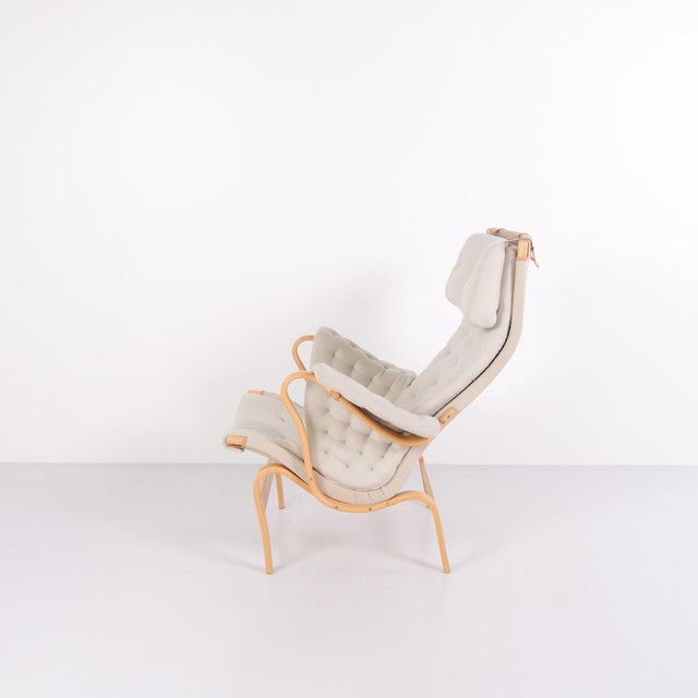 Set of Pernilla Chair with Ottoman by Bruno Mathsson for Dux, 2004 For Sale - Image 6 of 16