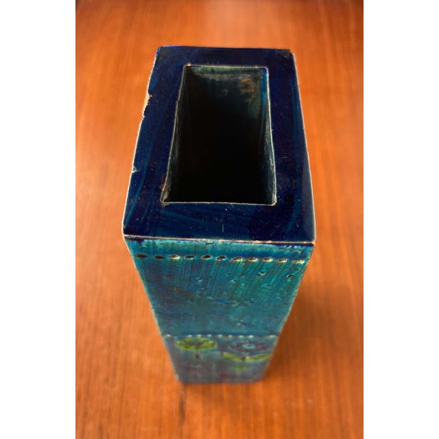 Mid-Century Modern Flower Studio Pottery Block Vase by Aldo Londi for Bitossi, Italy, 1960s For Sale - Image 11 of 18