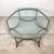 Neoclassical 1960s Neoclassical Brass and Glass Hoof Foot Coffee Table in the Style of La Barge For Sale - Image 3 of 18
