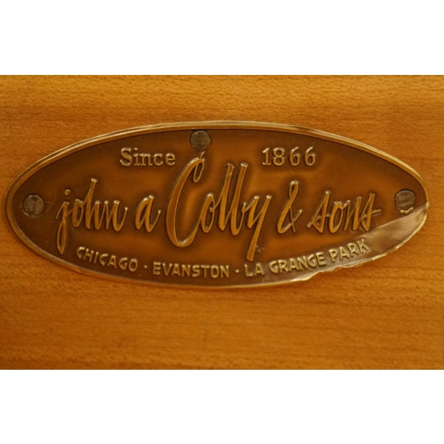 John A. Colby & Sons French Provincial Pickled Wood 25" Square Accent End Table For Sale - Image 9 of 13