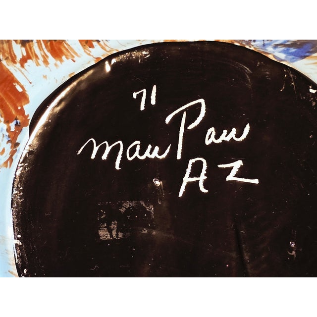 1971 Mapaw Hand‑Painted Southwestern Studio Pottery Vase – Arizona Artisan Work For Sale - Image 9 of 10