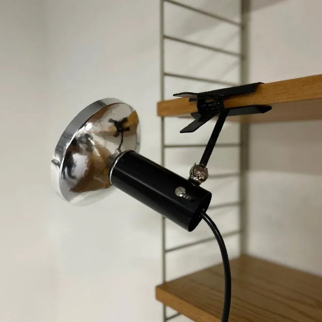 Black Mid-Century Clamp Spot by Delight Leuchten, 1960s For Sale - Image 8 of 13