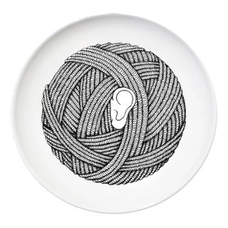 Filing Ii | Spinning Ceramic Plate by Vincenzo D’Alba for Kiasmo For Sale