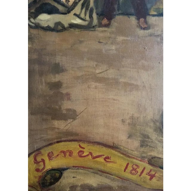 Alexandre Cingria, The Fish Merchant, Geneva, 1814, Oil on Board, Framed For Sale - Image 4 of 11