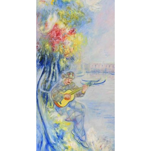 Vito Alghisi, A Visit in Venice, Oil on Canvas, 1980 For Sale - Image 3 of 5