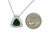 Natural Tourmaline Diamond Pendant Necklace 17" 14k W Gold 2.49 TCW Certified For Sale - Image 9 of 14