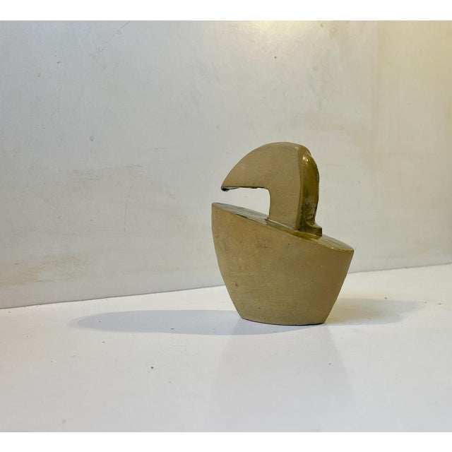 Surrealist Entity in Glazed Ceramic by Aksel Hansen, 1960s For Sale - Image 4 of 8