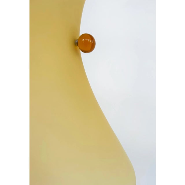 Tan Vintage Itre Murano Venezia Murano Glass Table Lamp in Wood, "Carlotta" For Sale - Image 8 of 12