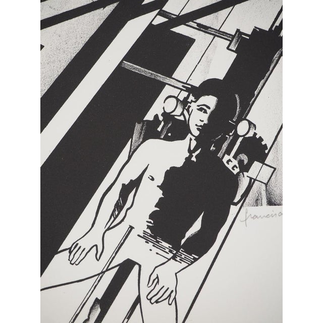 Francisco Melo, Couple de Cyborgs (Nude), Lithograph For Sale - Image 4 of 9
