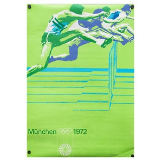 Munich Olympics Obstacle Course Poster, 1972 For Sale