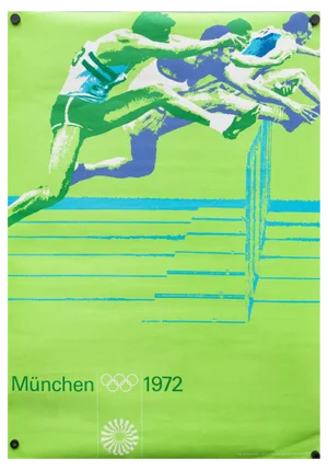 Munich Olympics Obstacle Course Poster, 1972