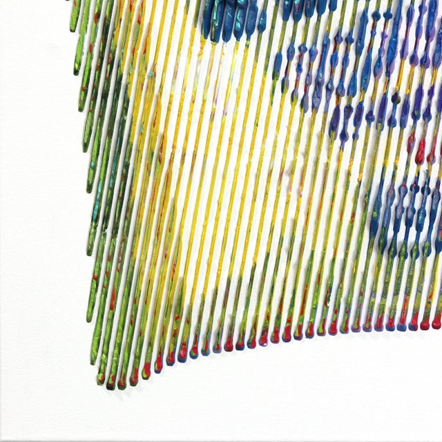 My Favorite Candy Forever - Colorful Textural Abstract 3d Candy Food Painting Original Artwork by Virginie Schroeder For Sale - Image 4 of 8