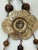 Vintage Stephen Dweck Bronze Floral Medallion Tassel Necklace For Sale - Image 4 of 8