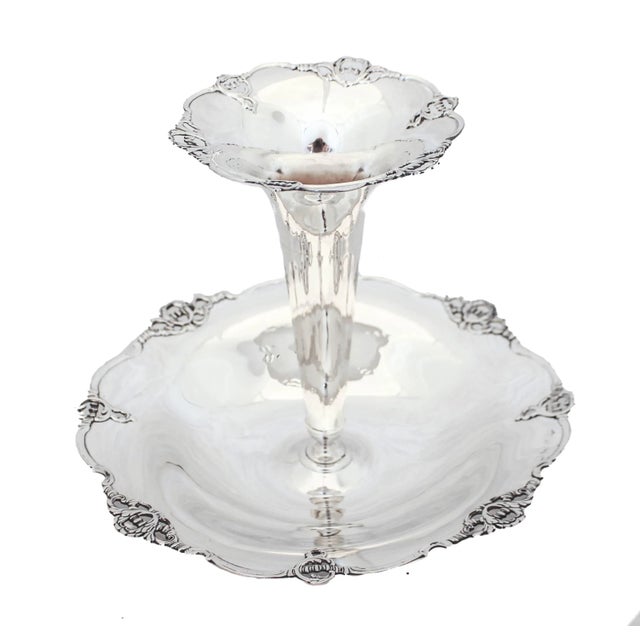 We are thrilled to offer you this sterling silver epergne from 1894, manufactured by Elkington & Company of Birmingham,...