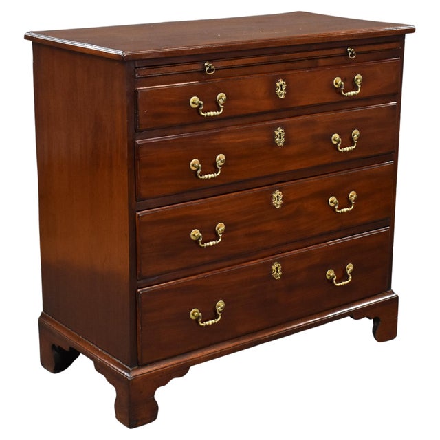 19th Century George III English Mahogany Chest of Drawers For Sale - Image 10 of 10
