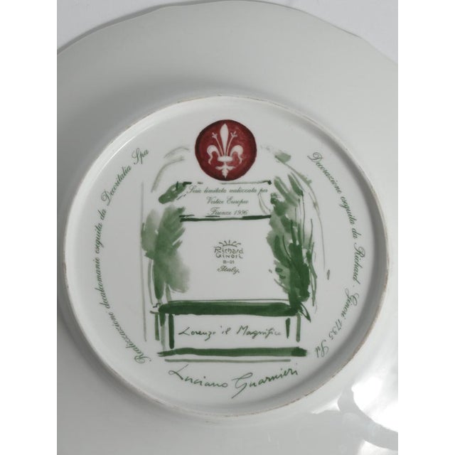 Lorenzo Magnificent Wall Plate by Guarnier for Ginori For Sale - Image 9 of 13