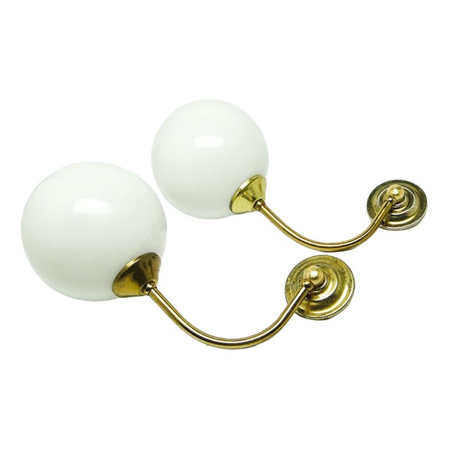 Art Deco Sconces, Poland, 1950s, Set of 2 For Sale