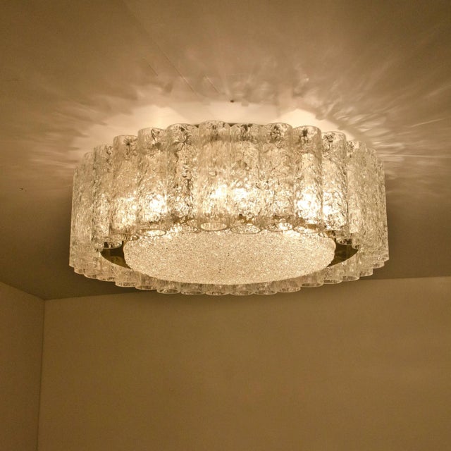 Glass and Brass Light Fixtures from Doria, Germany, 1960s, Set of 6 For Sale - Image 11 of 18