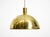 Original 1970s florian schulz pendant lamp made of heavy brass. Model: posa. Great minimalist design. no bumps or dents on...