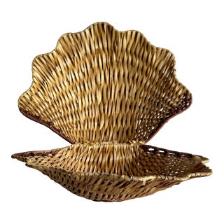 Wicker Clam Shell For Sale