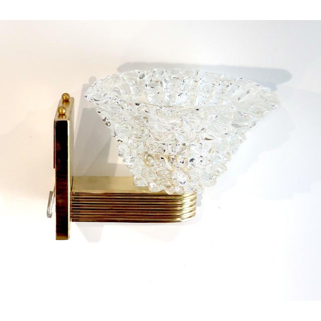 Mid-Century Modern Mid-Century Modern Murano Glass Wall Light, 1980s For Sale - Image 3 of 6