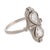 1910s 1910s Edwardian Rose Cut Diamond 14k White Gold Ring, Size 7.25 For Sale - Image 5 of 5
