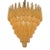 Murano Gold Granola Glass Tear Drop Chandelier For Sale