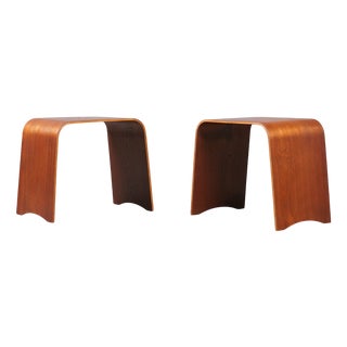 Stools Model 4515 by Hans Ludvigsen for Fritz Hansen, 1950s, Set of 2 For Sale